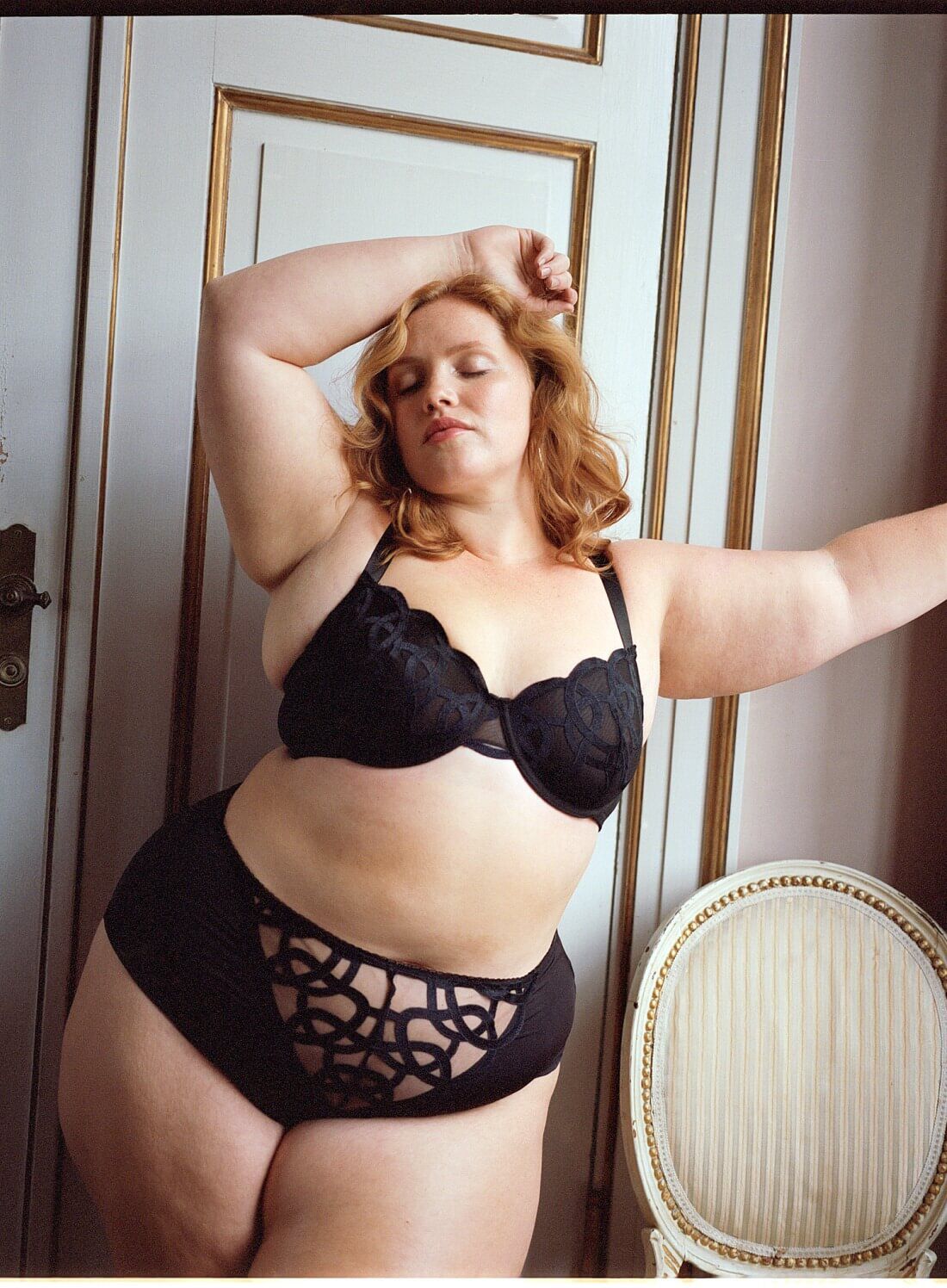 Zizzi Balconette-Set mit grafischer Spitze, , Model