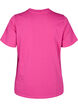 T-Shirt aus Bio-Baumwolle mit Rundhalsausschnitt, Raspberry Rose, Packshot image number 1