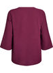 Bluse mit 3/4-&Auml;rmeln, Dunkles Bordeaux, Packshot image number 1