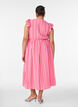 Gestreiftes Midikleid mit Empire-Schnitt und R&uuml;schen, Pink, Model image number 1