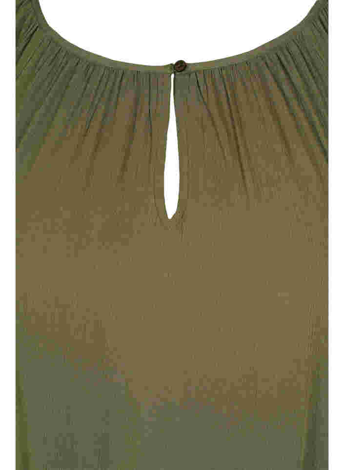 Tunika aus Viskose mit 3/4-Ärmeln, Dusty Olive, Packshot image number 2