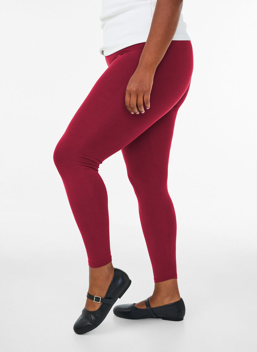 Basic-Leggings aus Viskose, Rot, Model image number 0
