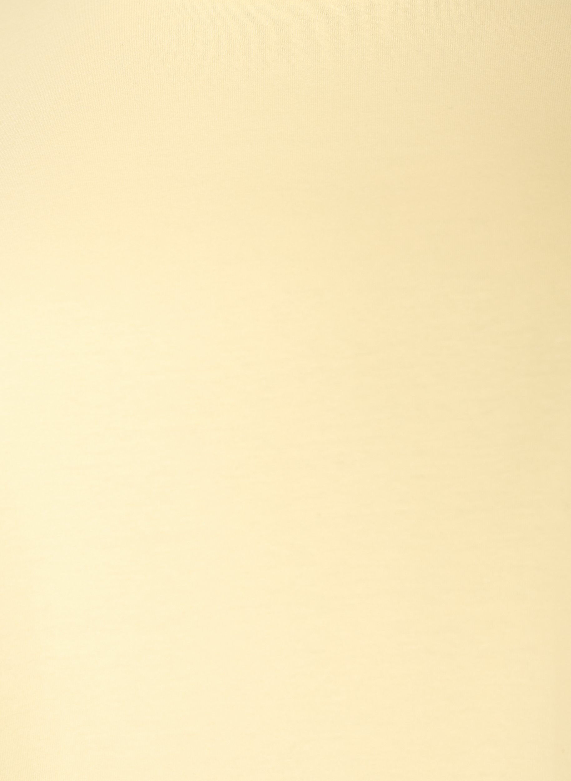 ZizziT-Shirt aus Bio-Baumwolle mit R&uuml;schen&auml;rmeln, Gelb, Packshot image number 2