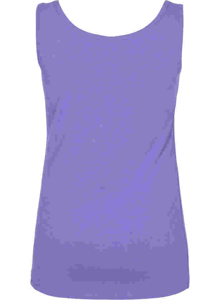 Einfarbiges basic Top aus Baumwolle, Ultra Violet, Packshot image number 1