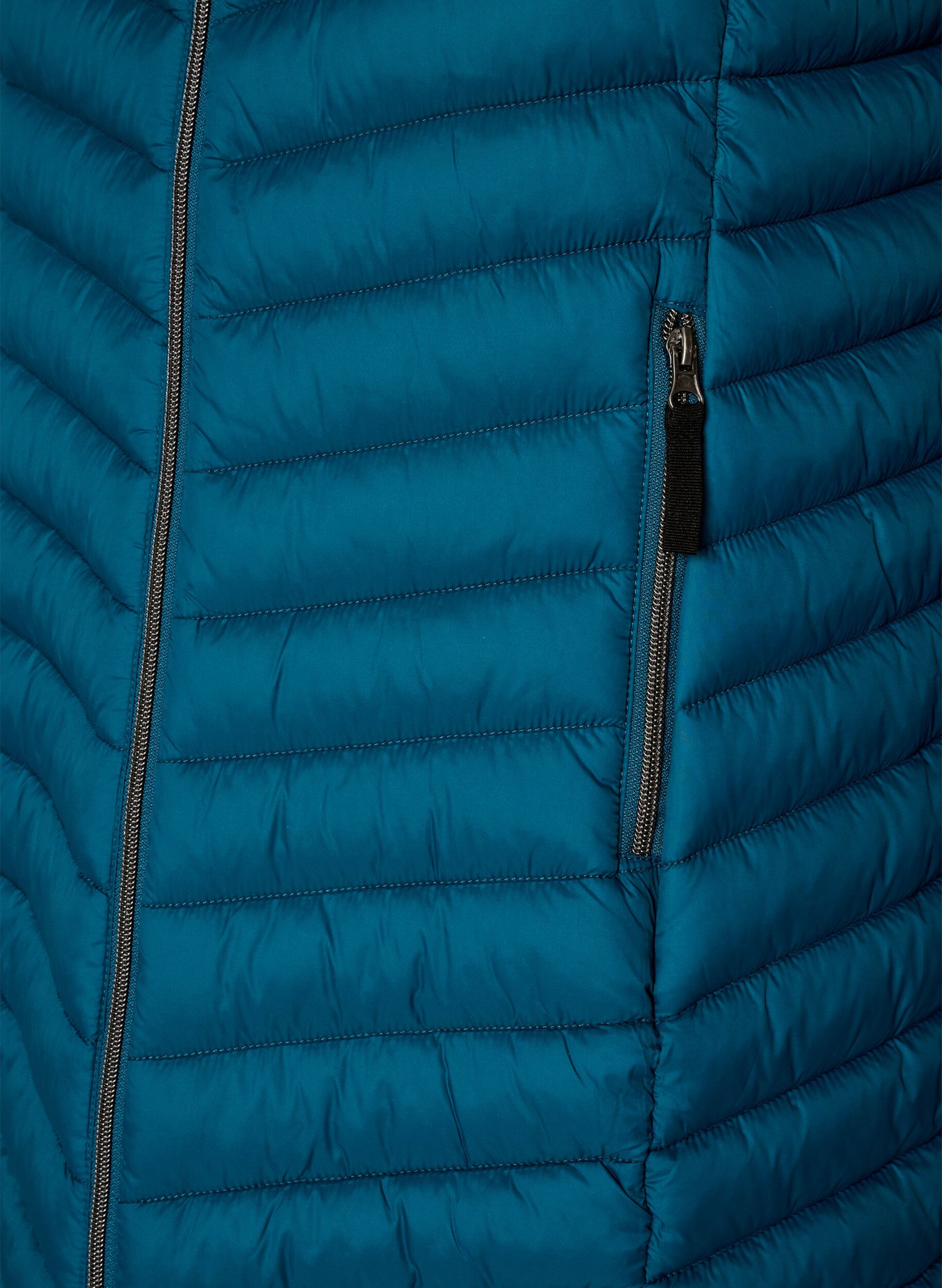 ZizziLeichte Jacke mit Taschen und abnehmbarer Kapuze, Petrol, Packshot image number 3