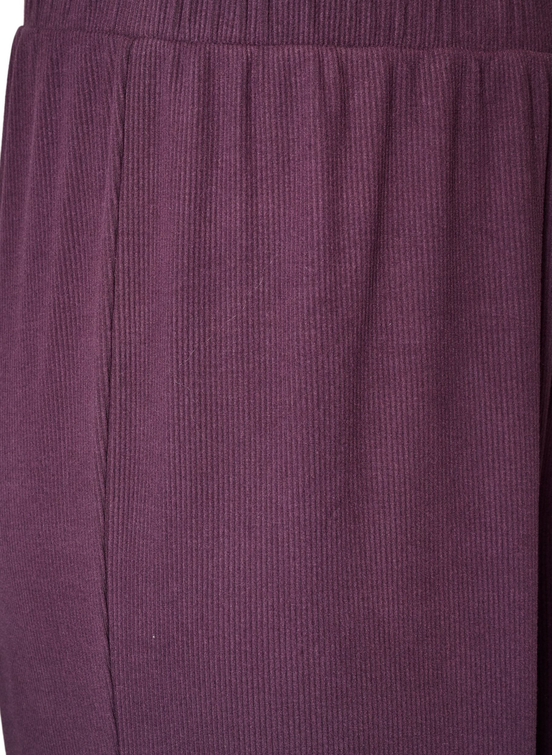 ZizziHose aus geripptem Jersey mit weiten Beinen, Lila, Packshot image number 2