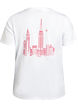 T-Shirt mit Textaufdruck und Rundhalsausschnitt, Wei&szlig;, Packshot image number 1