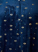 Pyjamaoberteil aus Velours mit Allover-Print, Blau, Packshot image number 2