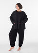 Lockere Strickjacke mit Taschen, Schwarz, Model image number 1
