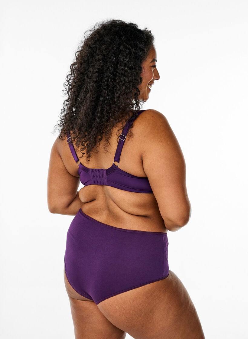 7-pack Hipster-Slips mit normaler Taillenhöhe, Lila, Model image number 1