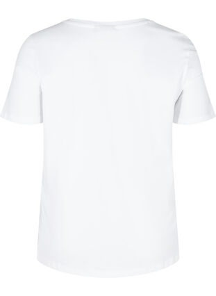 T-Shirt mit Print, White Flamingo, Packshot image number 1