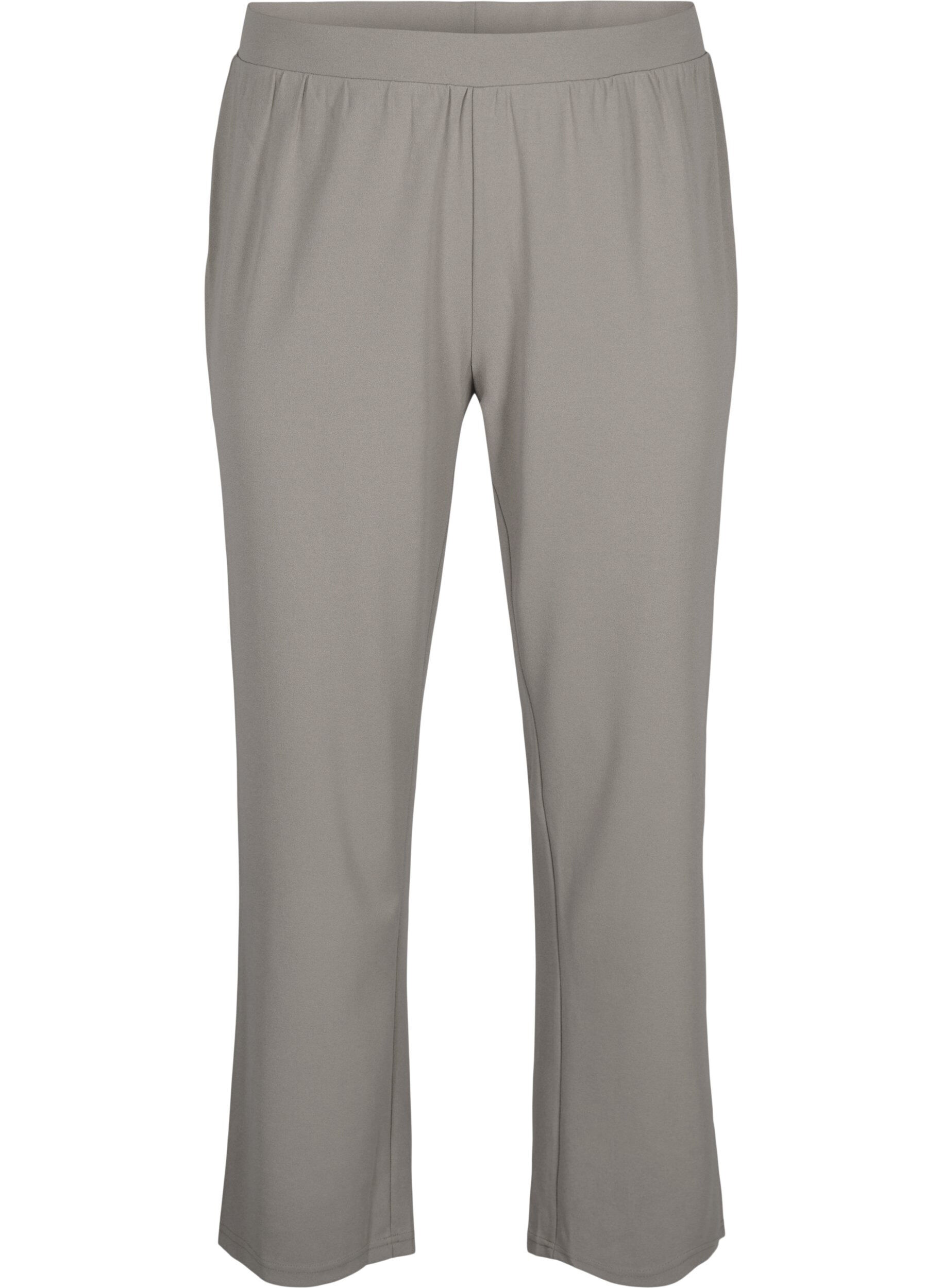 Zizzi Hose mit gerader Passform, Beige, Packshot image number 0