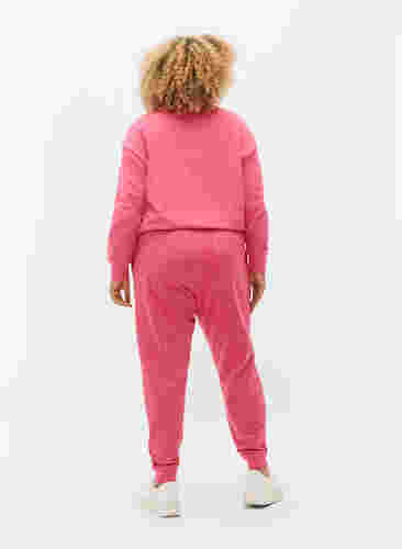 Jogginghose mit Print und Taschen, Hot Pink AOP, Model image number 1