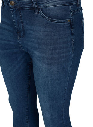 Aktionsartikel - Cropped Amy Jeans mit Schlitz, Blue denim, Packshot image number 2