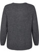 Melange-Pullover mit Rundhalsausschnitt, Dark Grey Black Mel., Packshot image number 1