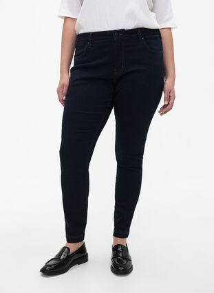 Viona Jeans mit normaler Taille, Unwashed, Model image number 2