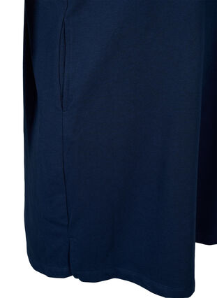 Kurzärmliges Sweatkleid mit Taschen, Black Iris, Packshot image number 3