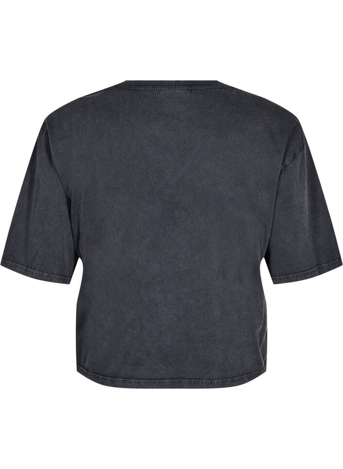 Boxy T-Shirt aus Bio-Baumwolle., Grau, Packshot image number 1