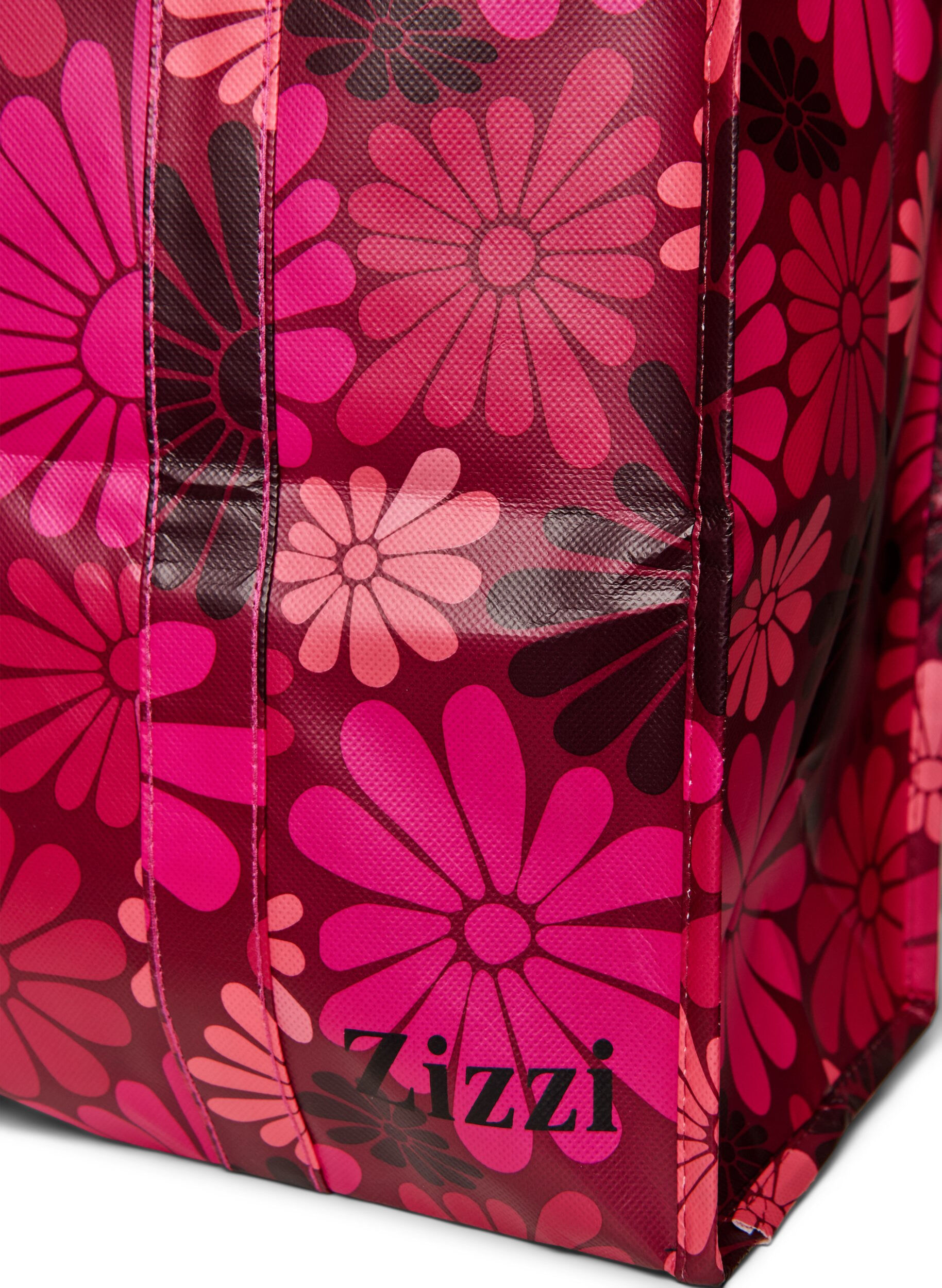 Zizzi Einkaufstasche mit Rei&szlig;verschluss, Rot, Packshot image number 2