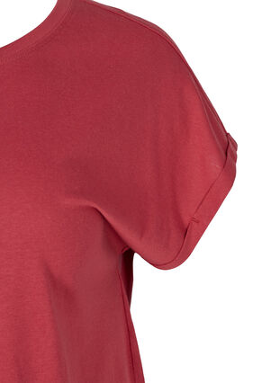 Kurzarm T-Shirt aus Baumwolle, Earth Red, Packshot image number 2
