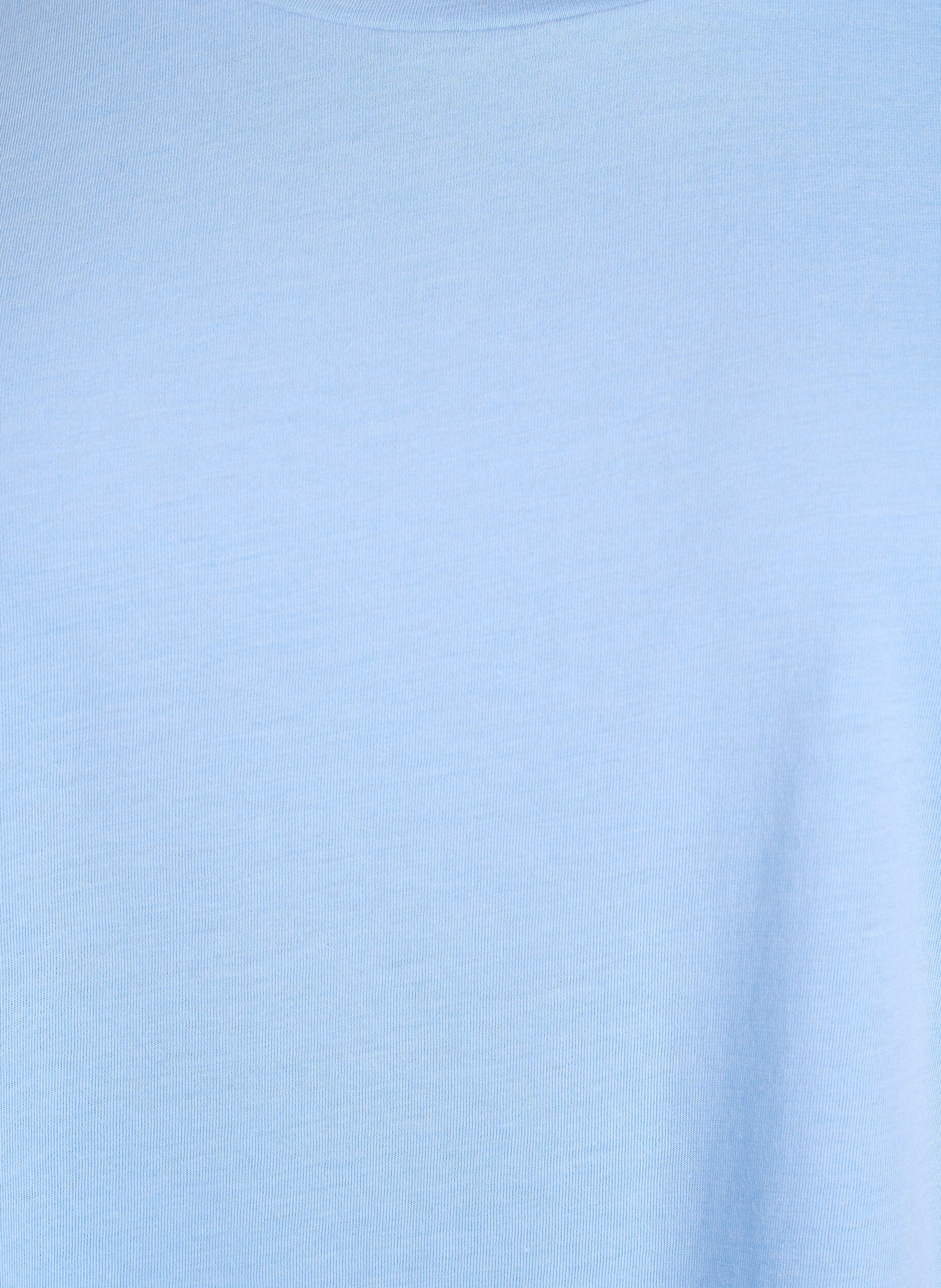 ZizziKurz&auml;rmeliges T-Shirt aus einer Baumwollmischung, Blau, Packshot image number 2