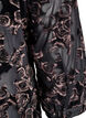 Bluse aus Mesh mit Veloursrosen und 3/4-Ärmeln, Schwarz, Packshot image number 3