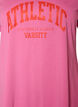 T-Shirt aus Bio-Baumwolle mit Varsity-Print und V-Ausschnitt, Rot, Packshot image number 2