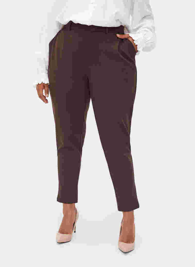 Cropped Hose mit Taschen und verstellbaren Schnüren, Coffee Bean, Model image number 3