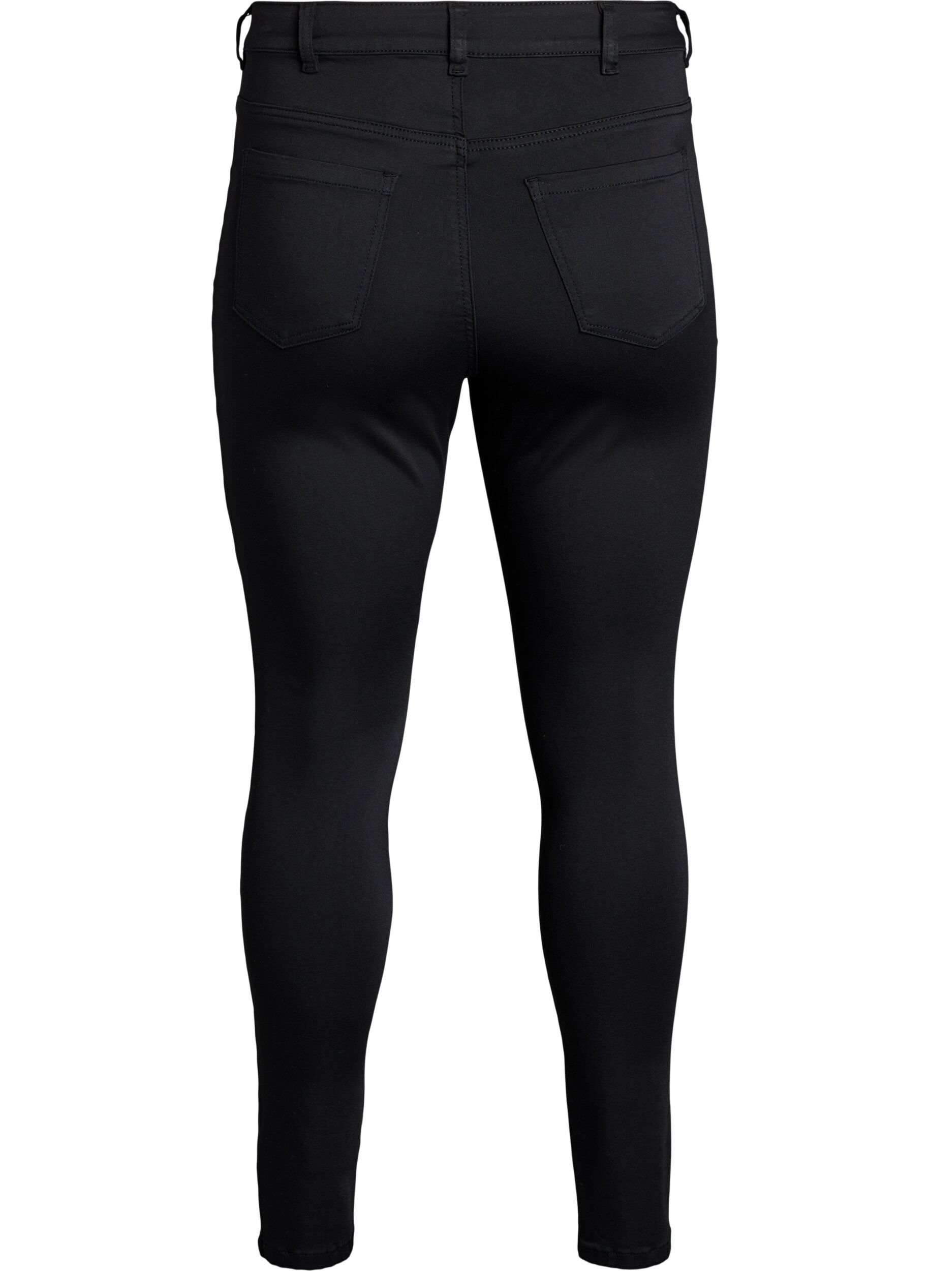 Zizzi Amy High-Waist Jeans in Schwarz, Schwarz, Packshot image number 1