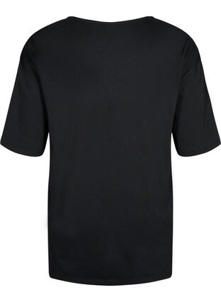 Overssize Baumwoll-T-Shirt mit Print	, Black GOOD, Packshot image number 1