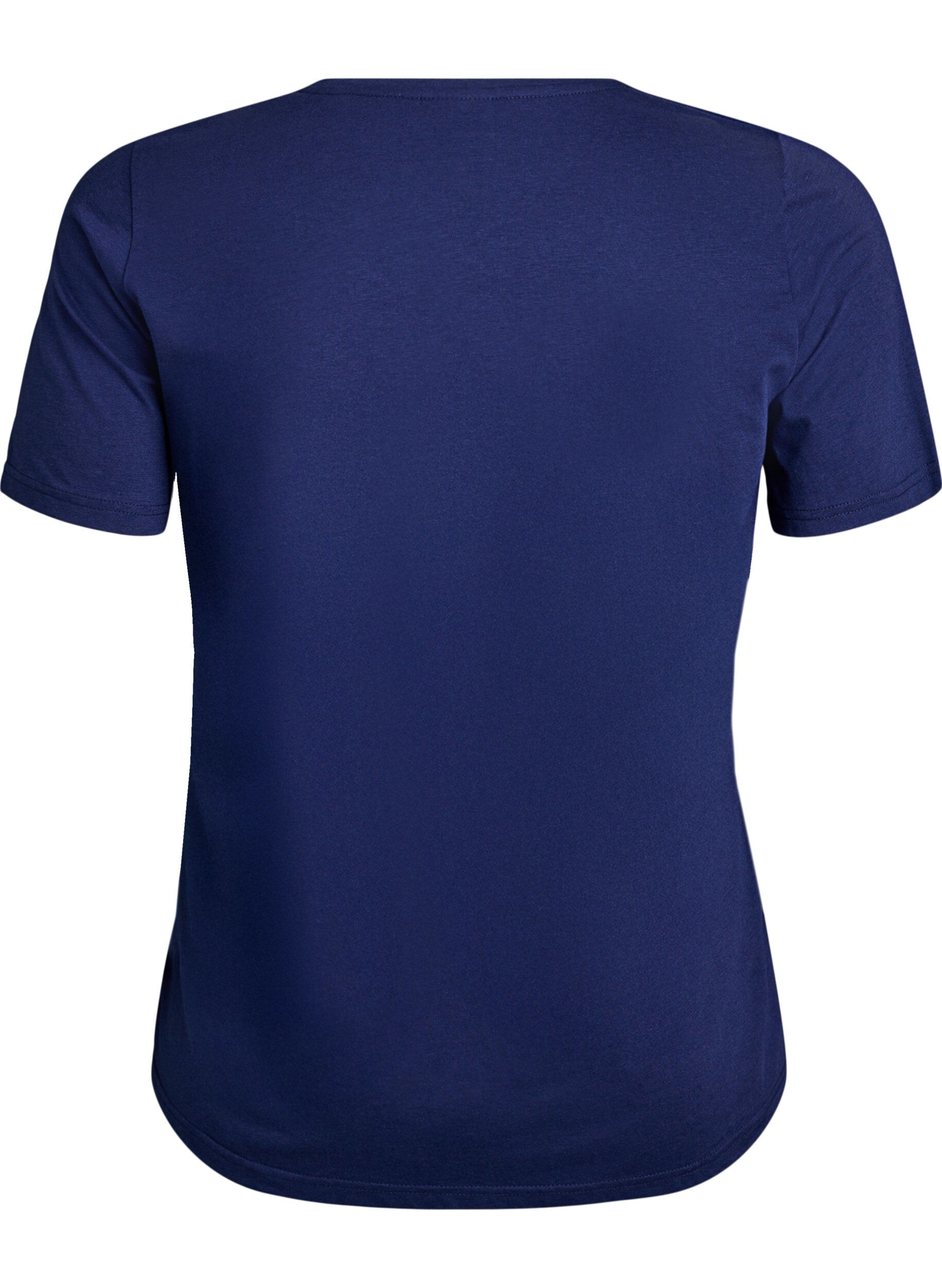 Zizzi FLASH - T-Shirt mit Print., Blau, Packshot image number 1