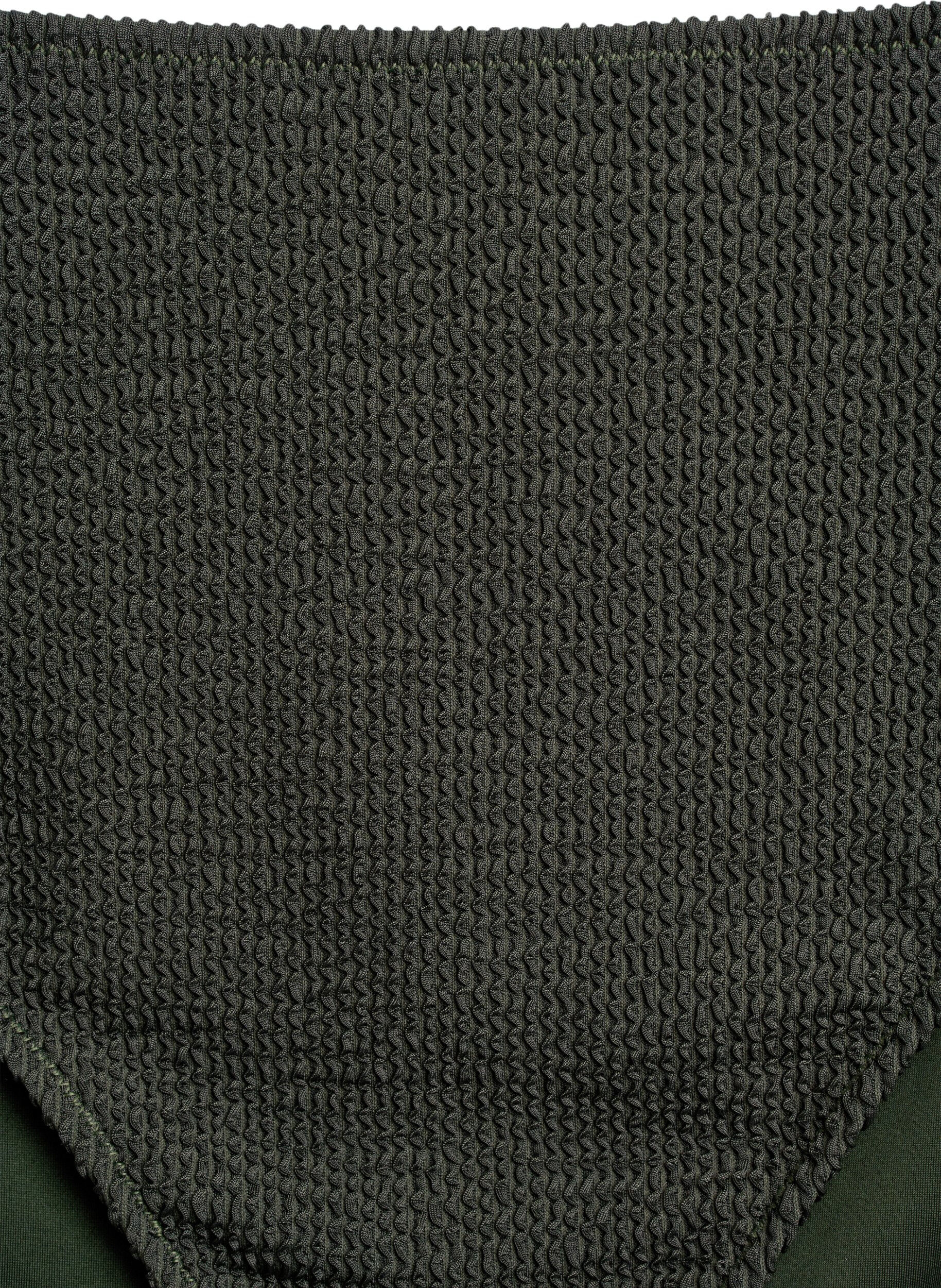 Zizzi Bikinihose mit Struktur und hohem Bund, Gr&uuml;n, Packshot image number 2