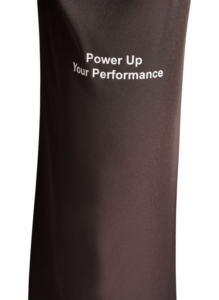 Sportliche Hose mit hoher Taille und geraden Beinen, Braun, Packshot