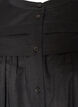 &Auml;rmellose Hemdbluse in A-Linie aus Baumwolle, Schwarz, Packshot image number 2