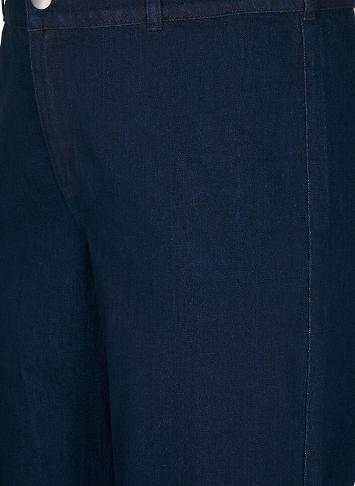 Jeans mit weitem Bein und hoher Taille, Blau, Packshot image number 2