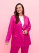 Ton-in-Ton-Jacquard-Blazer aus Viskose, Rose Violet, Model image number 0