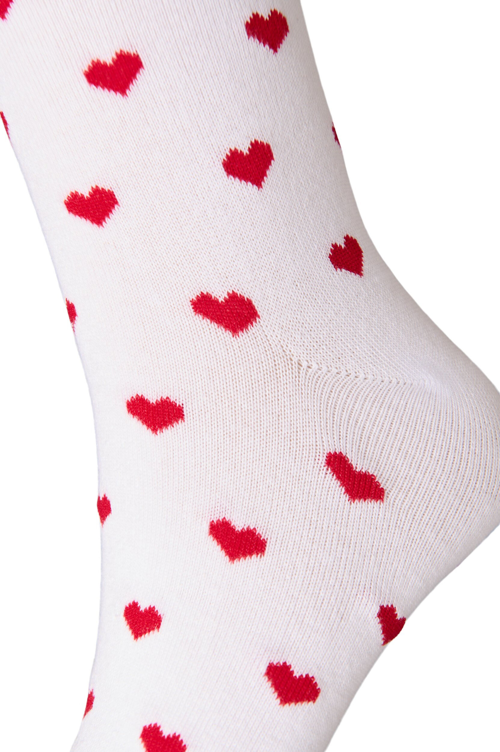 Zizzi Socken aus Baumwolle mit Mustern, Wei&szlig;, Packshot image number 2