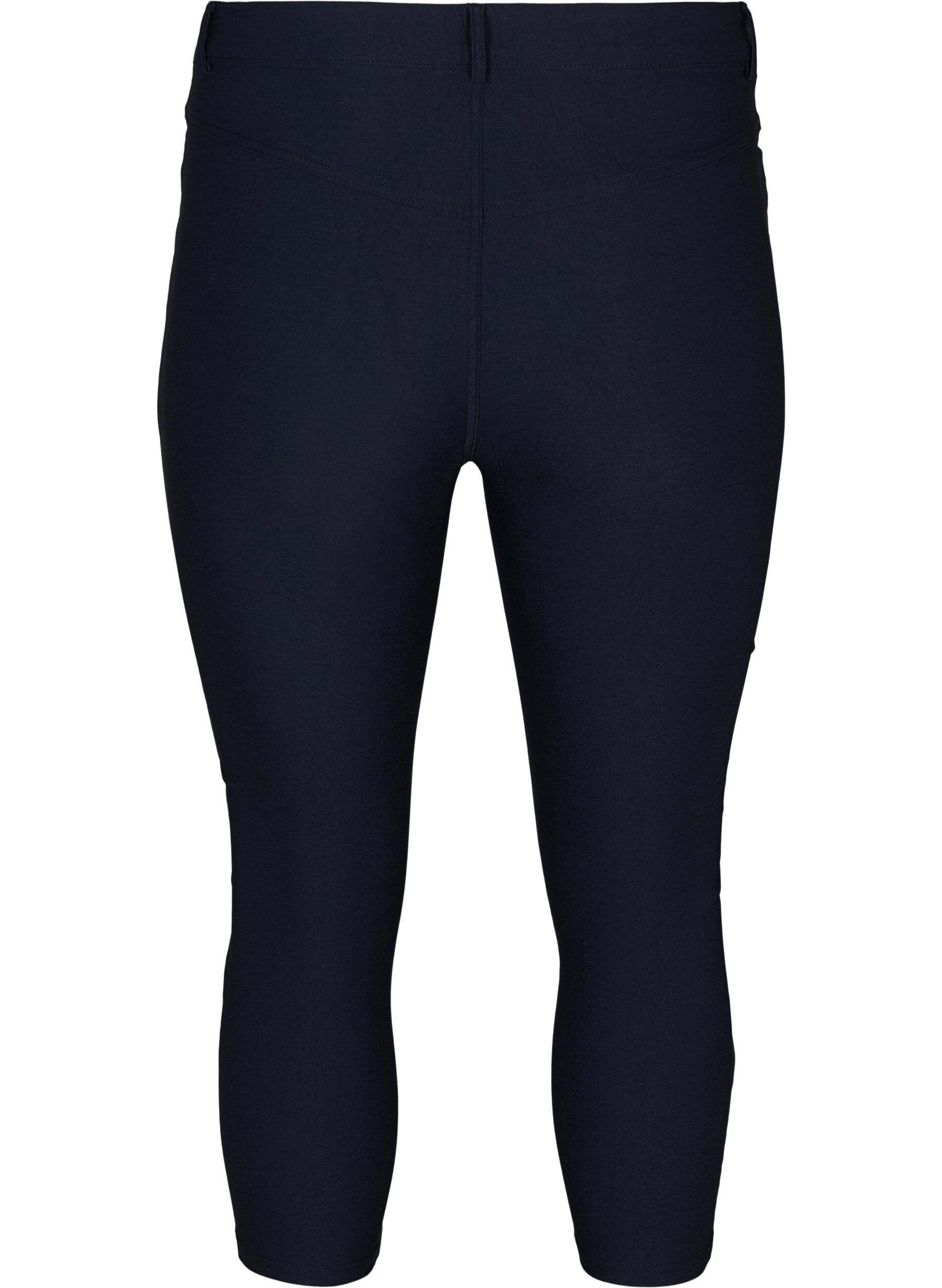 Zizzi Slim Fit Caprihose aus Viskosemischung, Blau, Packshot image number 1