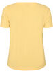 Einfarbiges basic T-Shirt aus Baumwolle, Gelb, Packshot image number 1