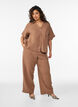 Bluse aus Baumwoll-Musselin mit kurzen &Auml;rmeln, Braun, Model image number 1