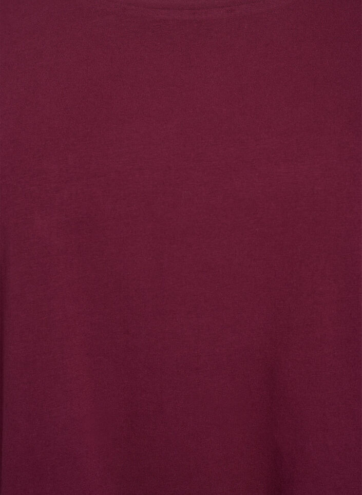 Basic Bluse aus Jersey mit langen &Auml;rmeln, Dunkles Bordeaux, Packshot image number 2