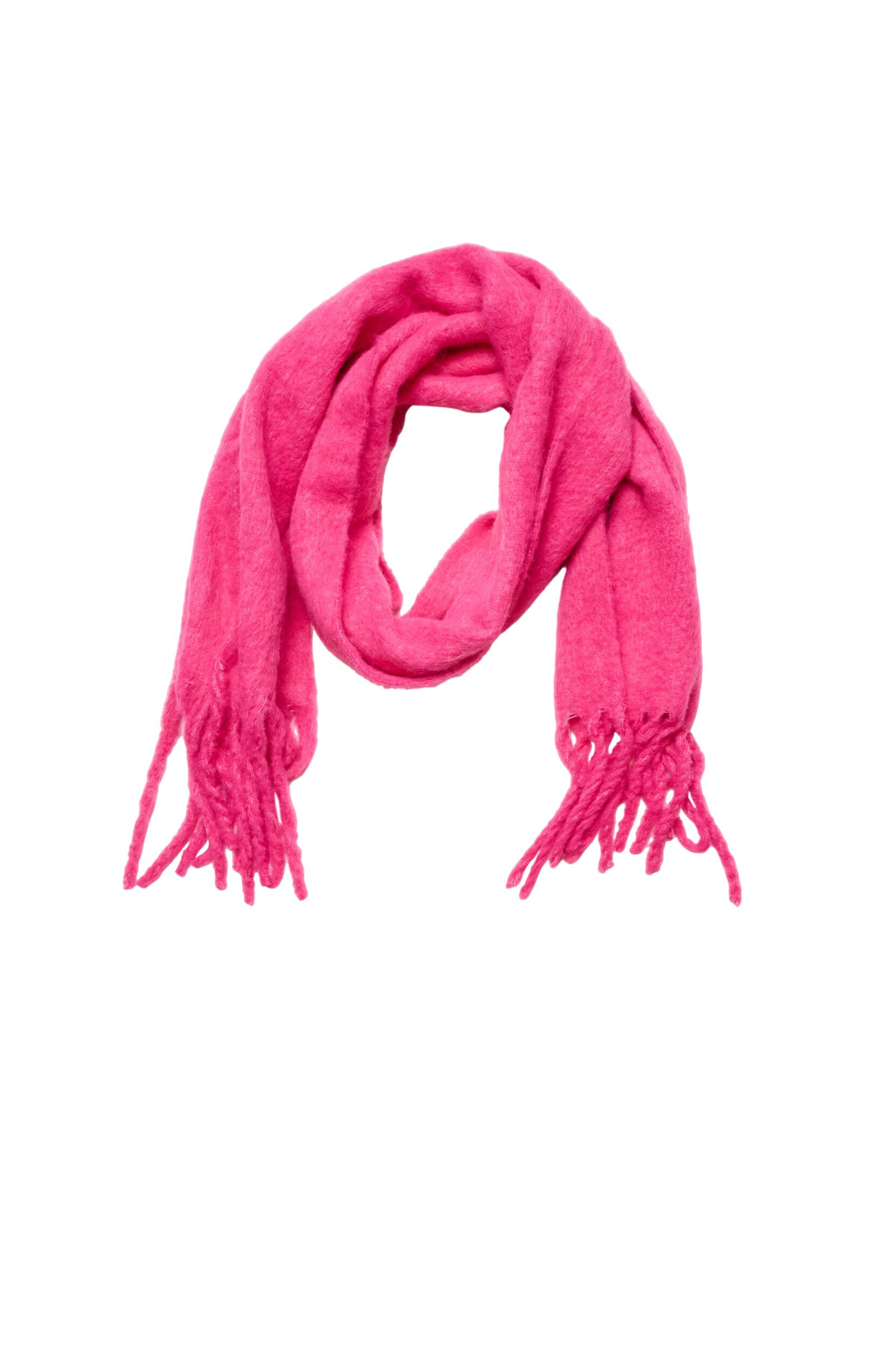 ZizziWeicher Schal mit Fransen, Pink, Packshot image number 0