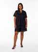 Lockere Spitzenshorts, Schwarz, Model image number 1