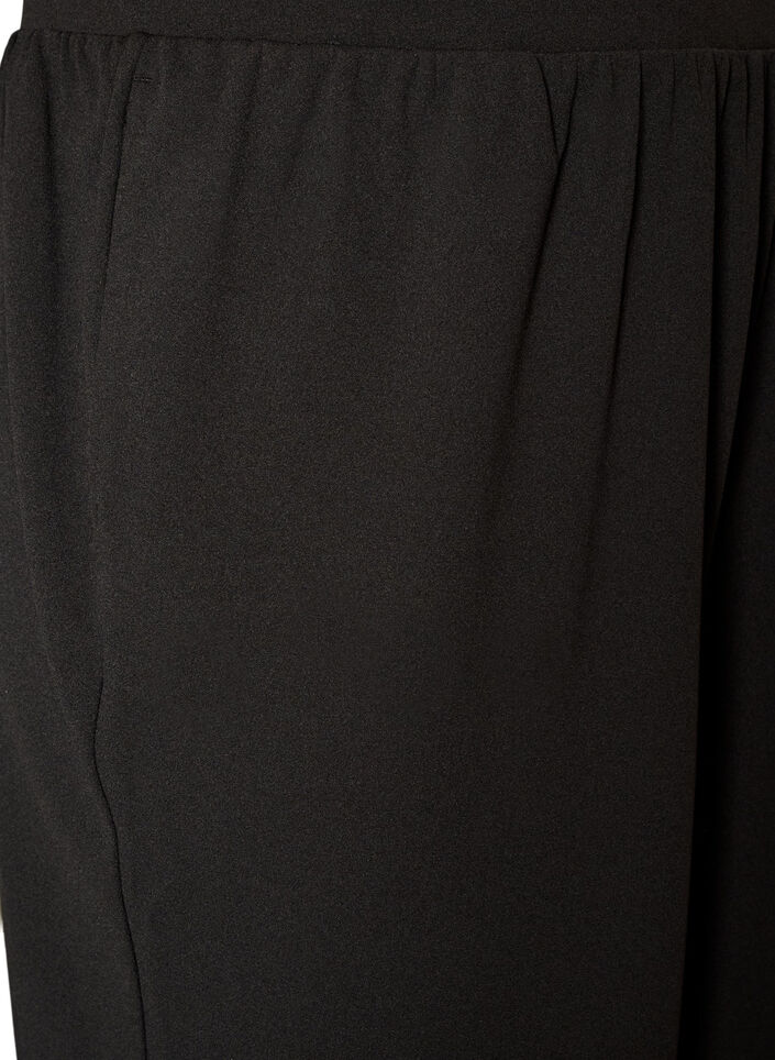 Hoch taillierte Ballonhose aus Jersey, Schwarz, Packshot image number 2