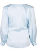  Partybluse aus Satin in Wickeloptik, Delicate Blue, Packshot image number 1
