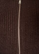 Strickjacke mit Rei&szlig;verschluss, Braun, Packshot image number 2