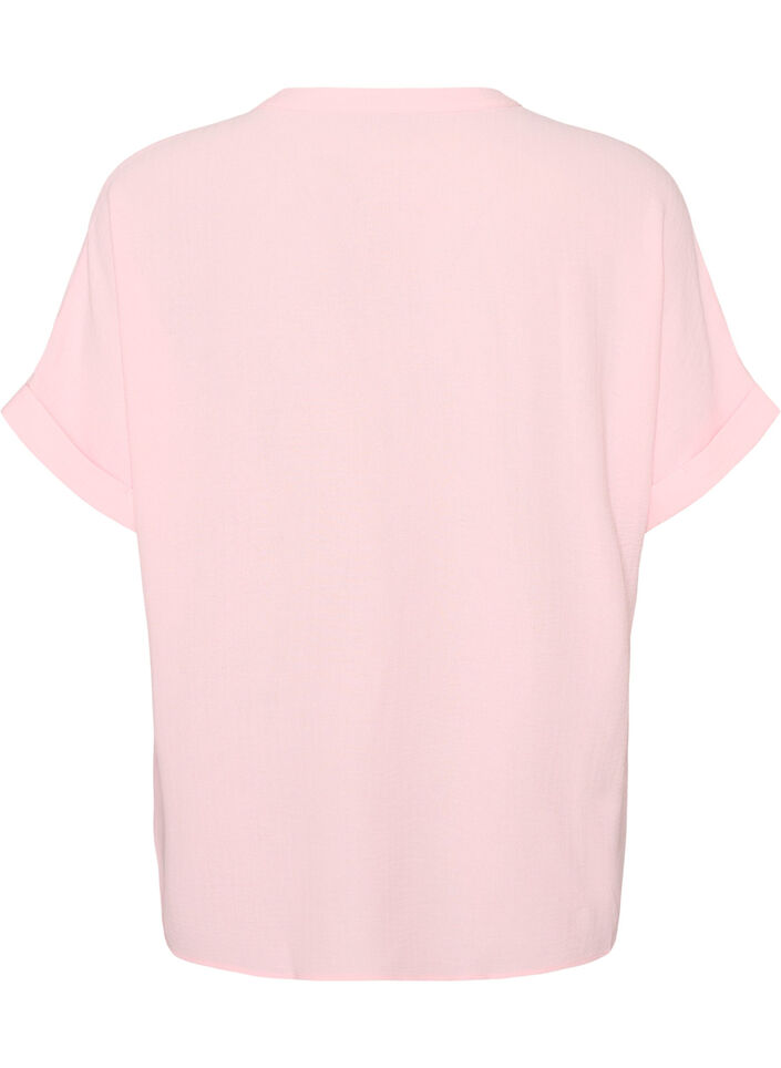 Lockere Bluse mit kurzen &Auml;rmeln, Rot, Packshot image number 1