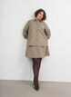 Bluse mit kleinem Karomuster und Strasssteinen, Braun, Model image number 1