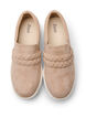 Schuhe aus Wildlederimitat mit geflochtenen Riemen, Beige, Packshot image number 2