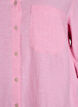 Bluse aus Leinen und Viskose mit 3/4-&Auml;rmeln, Pink, Packshot image number 2